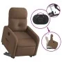 Sillón eléctrico reclinable elevable de tela marrón de , Sillones - Ref: Foro24-3206817, Precio: 322,22 €, Descuento: %