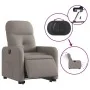 Elektrischer verstellbarer Aufstehsessel aus grauem Taupe-Stoff. von , Sessel - Ref: Foro24-3206820, Preis: 315,96 €, Rabatt: %