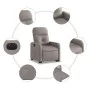 Elektrischer verstellbarer Aufstehsessel aus grauem Taupe-Stoff. von , Sessel - Ref: Foro24-3206820, Preis: 315,96 €, Rabatt: %