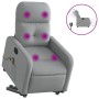 Light gray fabric electric reclining and lifting massage chair by , Armchairs - Ref: Foro24-3206822, Price: 313,55 €, Discoun...