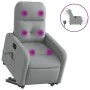 Light gray fabric electric reclining and lifting massage chair by , Armchairs - Ref: Foro24-3206822, Price: 334,65 €, Discoun...