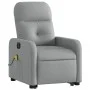 Light gray fabric electric reclining and lifting massage chair by , Armchairs - Ref: Foro24-3206822, Price: 334,65 €, Discoun...
