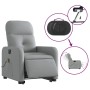 Light gray fabric electric reclining and lifting massage chair by , Armchairs - Ref: Foro24-3206822, Price: 313,55 €, Discoun...