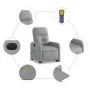 Light gray fabric electric reclining and lifting massage chair by , Armchairs - Ref: Foro24-3206822, Price: 334,65 €, Discoun...
