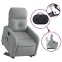 Light gray fabric electric reclining and lifting massage chair by , Armchairs - Ref: Foro24-3206822, Price: 334,65 €, Discoun...