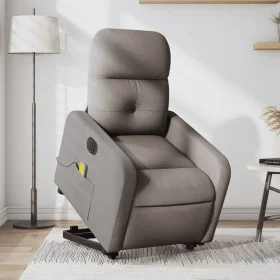 Sillón de masaje eléctrico reclinable elevable tela taupé de , Sillones - Ref: Foro24-3206829, Precio: 351,49 €, Descuento: %