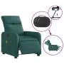 Sillón reclinable de masaje eléctrico tela verde oscuro de , Sillones - Ref: Foro24-3206696, Precio: 257,81 €, Descuento: %