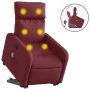 Red fabric liftable massage recliner by , Armchairs - Ref: Foro24-3206711, Price: 306,58 €, Discount: %