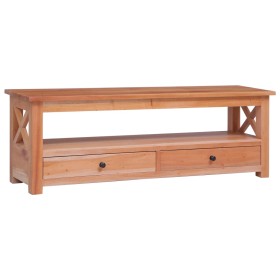 Mueble para TV de madera maciza de caoba 120x30x40 cm