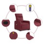 Hebbarer Massagesessel aus rotem Stoff von , Sessel - Ref: Foro24-3206711, Preis: 285,63 €, Rabatt: %