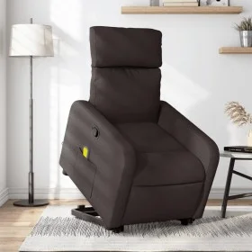 Silla de masaje reclinable de pie de tela marrón oscuro de , Sillones - Ref: Foro24-3206713, Precio: 308,09 €, Descuento: %