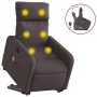 Dunkelbrauner Liege-Massagesessel aus Stoff von , Sessel - Ref: Foro24-3206713, Preis: 308,09 €, Rabatt: %