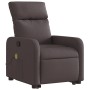 Silla de masaje reclinable de pie de tela marrón oscuro de , Sillones - Ref: Foro24-3206713, Precio: 286,93 €, Descuento: %
