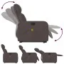 Dunkelbrauner Liege-Massagesessel aus Stoff von , Sessel - Ref: Foro24-3206713, Preis: 308,09 €, Rabatt: %