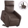 Hochklappbarer Liegesessel aus braunem Kunstleder von , Sessel - Ref: Foro24-3206751, Preis: 255,46 €, Rabatt: %