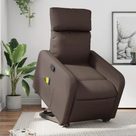 Brauner Fußmassagesessel aus Kunstleder von , Sessel - Ref: Foro24-3206758, Preis: 279,45 €, Rabatt: %