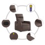 Brauner Fußmassagesessel aus Kunstleder von , Sessel - Ref: Foro24-3206758, Preis: 258,08 €, Rabatt: %