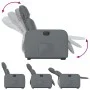 Sillón reclinable elevable eléctrico de cuero sintético gris de , Sillones - Ref: Foro24-3206766, Precio: 323,31 €, Descuento: %