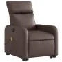 Sillón de masaje elevable eléctrico cuero sintético marrón de , Sillones - Ref: Foro24-3206772, Precio: 327,96 €, Descuento: %
