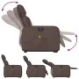 Sillón de masaje elevable eléctrico cuero sintético marrón de , Sillones - Ref: Foro24-3206772, Precio: 327,96 €, Descuento: %