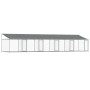 Hundekäfig Dach und Türen Stahl verzinkt grau 10x2x2 m von , Hundehütten und Zäune - Ref: Foro24-3209566, Preis: 745,61 €, Ra...