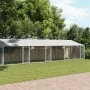 Hundekäfig Dach und Türen Stahl verzinkt grau 10x2x2 m von , Hundehütten und Zäune - Ref: Foro24-3209566, Preis: 751,42 €, Ra...