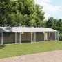 Hundekäfig Dach und Türen Stahl verzinkt grau 10x2x2 m von , Hundehütten und Zäune - Ref: Foro24-3209566, Preis: 745,61 €, Ra...