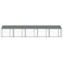 Hundekäfig Dach und Türen Stahl verzinkt grau 10x2x2 m von , Hundehütten und Zäune - Ref: Foro24-3209566, Preis: 745,61 €, Ra...