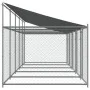 Hundekäfig Dach und Türen Stahl verzinkt grau 10x2x2 m von , Hundehütten und Zäune - Ref: Foro24-3209566, Preis: 751,42 €, Ra...