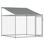 Hundekäfig Dach und Türen Stahl verzinkt grau 10x2x2 m von , Hundehütten und Zäune - Ref: Foro24-3209566, Preis: 745,61 €, Ra...