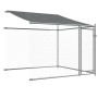 Hundekäfig Dach und Türen Stahl verzinkt grau 10x2x2 m von , Hundehütten und Zäune - Ref: Foro24-3209566, Preis: 745,61 €, Ra...