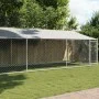 Hundekäfig Dach und Tür Stahl verzinkt grau 8x2x2 m von , Hundehütten und Zäune - Ref: Foro24-3209570, Preis: 392,94 €, Rabat...