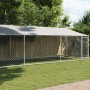Hundekäfig Dach und Tür Stahl verzinkt grau 8x2x2 m von , Hundehütten und Zäune - Ref: Foro24-3209570, Preis: 389,75 €, Rabat...