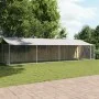 Hundekäfig Dach und Tür Stahl verzinkt grau 8x2x2 m von , Hundehütten und Zäune - Ref: Foro24-3209570, Preis: 392,94 €, Rabat...