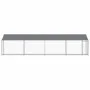 Hundekäfig Dach und Tür Stahl verzinkt grau 8x2x2 m von , Hundehütten und Zäune - Ref: Foro24-3209570, Preis: 392,94 €, Rabat...