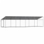 Hundekäfig Dach und Tür Stahl verzinkt grau 8x2x2 m von , Hundehütten und Zäune - Ref: Foro24-3209570, Preis: 389,75 €, Rabat...