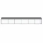 Hundekäfig Dach und Tür Stahl verzinkt grau 12x2x2 m von , Hundehütten und Zäune - Ref: Foro24-3209572, Preis: 547,56 €, Raba...