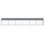 Hundekäfig Dach und Tür Stahl verzinkt grau 12x2x2 m von , Hundehütten und Zäune - Ref: Foro24-3209572, Preis: 542,49 €, Raba...