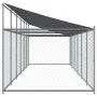 Hundekäfig Dach und Tür Stahl verzinkt grau 12x2x2 m von , Hundehütten und Zäune - Ref: Foro24-3209572, Preis: 547,56 €, Raba...