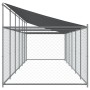 Hundekäfig Dach und Tür Stahl verzinkt grau 12x2x2 m von , Hundehütten und Zäune - Ref: Foro24-3209572, Preis: 542,49 €, Raba...