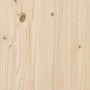 Bed frame with solid pine wood headboard 135x190 cm by , Beds and slatted bases - Ref: Foro24-842666, Price: 103,89 €, Discou...