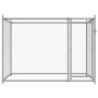 Hundekäfig mit verzinkter Stahltür grau 2x2x1,5 m von , Hundehütten und Zäune - Ref: Foro24-172562, Preis: 114,96 €, Rabatt: %