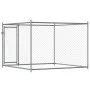 Hundekäfig mit verzinkter Stahltür grau 2x2x1,5 m von , Hundehütten und Zäune - Ref: Foro24-172562, Preis: 108,71 €, Rabatt: %