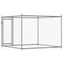 Hundekäfig mit verzinkter Stahltür grau 2x2x1,5 m von , Hundehütten und Zäune - Ref: Foro24-172562, Preis: 114,96 €, Rabatt: %