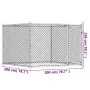 Hundekäfig mit verzinkter Stahltür grau 2x2x1,5 m von , Hundehütten und Zäune - Ref: Foro24-172562, Preis: 108,71 €, Rabatt: %