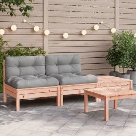 Garden sofa with cushions and footrest, 2 seats by , Modular outdoor sofas - Ref: Foro24-838183, Price: 139,69 €, Discount: %