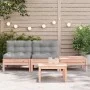 Gartensofa mit Kissen und Fußstütze 2 Sitze von , Modulare Sofas für den Außenbereich - Ref: Foro24-838183, Preis: 139,69 €, ...