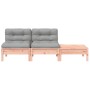Garden sofa with cushions and footrest, 2 seats by , Modular outdoor sofas - Ref: Foro24-838183, Price: 138,53 €, Discount: %