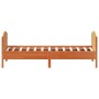 Estructura cama con cabecero madera pino marrón cera 90x200 cm de , Camas y somieres - Ref: Foro24-842569, Precio: 111,47 €, ...