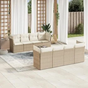 9-piece garden sofa set with beige synthetic rattan cushions by , Garden sets - Ref: Foro24-3249147, Price: 598,62 €, Discoun...
